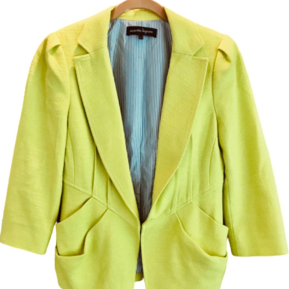 Nanette Lepore Blazer/Jacket   Neon Yellow